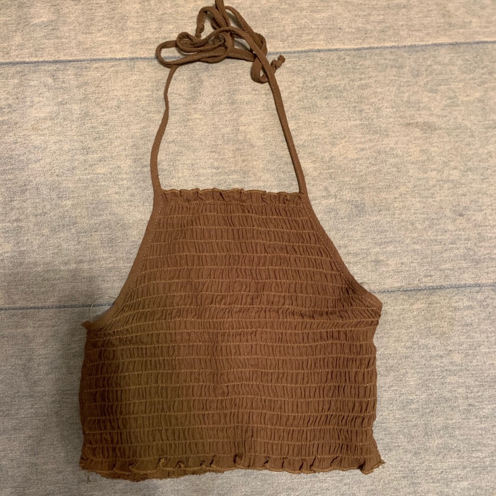cropped halter top